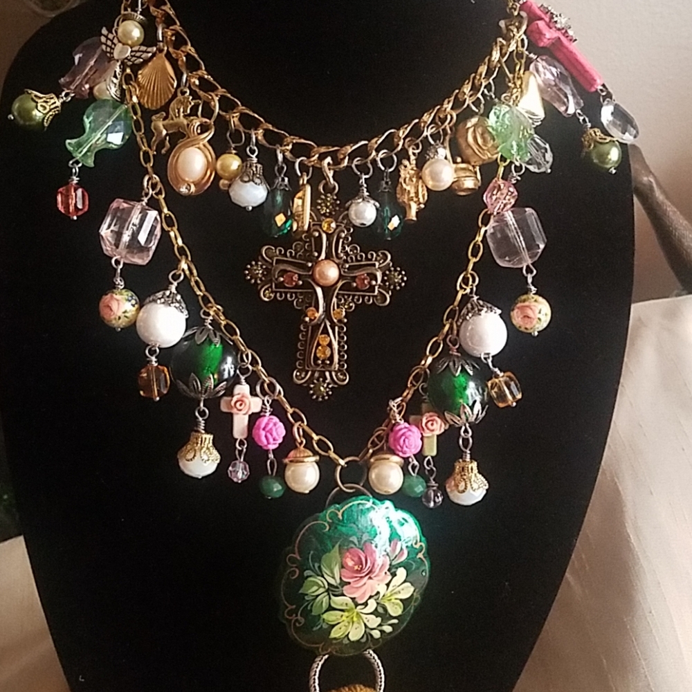 Layered Charmed Necklace